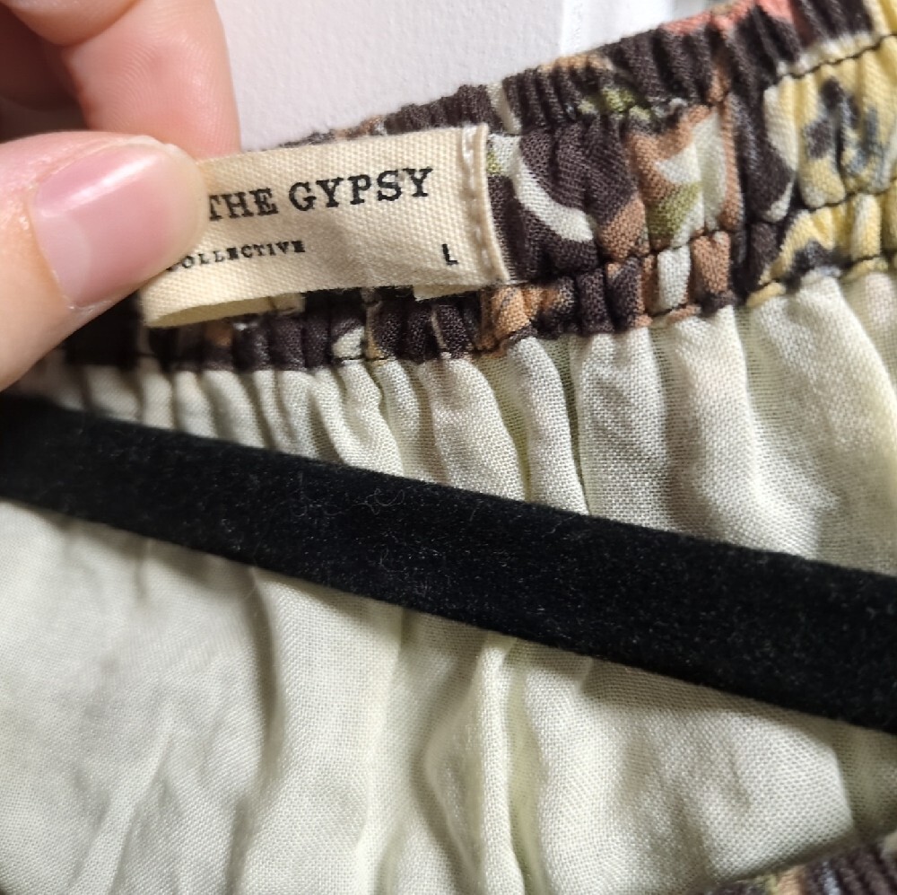 Spell & The Gypsy Bohemian Floral Tiered Brown Maxi Skirt - Picture 5 of 5